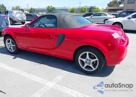 2000 Toyota Mr2 Spyder z USA, uszkodzony, nr VIN JTDFR3207Y0021485